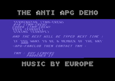 APG In Hell