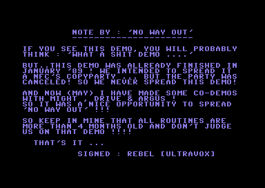 No Way Out